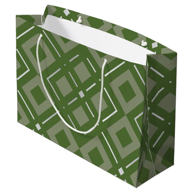 Kamelia’s Geometric Pattern 2 Large Gift Bag (Back Angled)