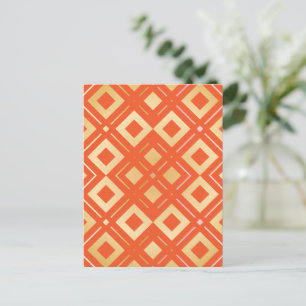 Kamelia’s Geometric Pattern 6 Holiday Postcard