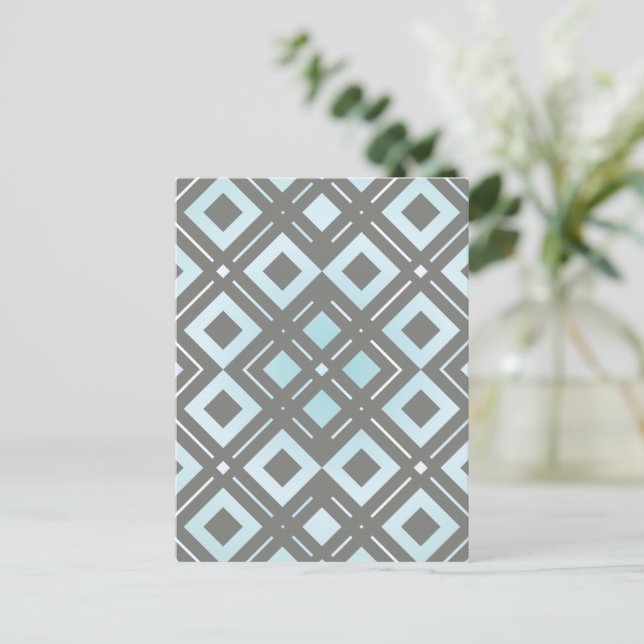 Kamelia’s Geometric Pattern 9 Holiday Postcard (Standing Front)