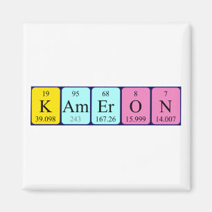 Kameron periodic table name magnet