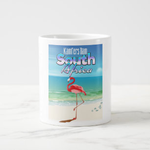 Kamfers Dam South African travel poster Large Coffee Mug