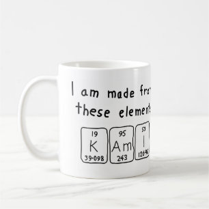 Kami periodic table name mug