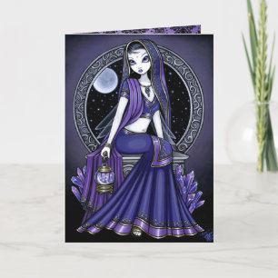 "Kami" Purple Moon Sari Fairy Card