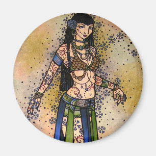 Kami Tribal Belly Dancer Magnet