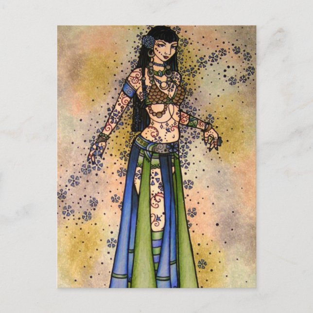 Kami Tribal Belly Dancer Postcard (Front)