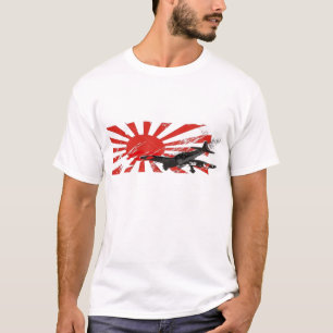 Kamikaze Bomber Japanese Rising Sun Flag T-shirt
