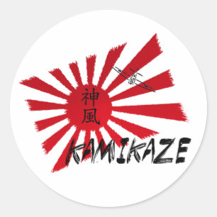 Kamikaze Classic Round Sticker