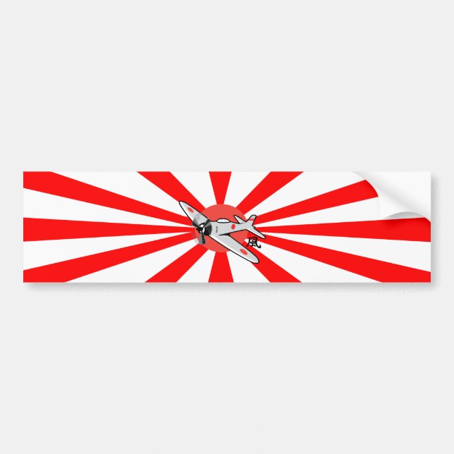Kamikaze Skateboarding Bumper Sticker (Front)