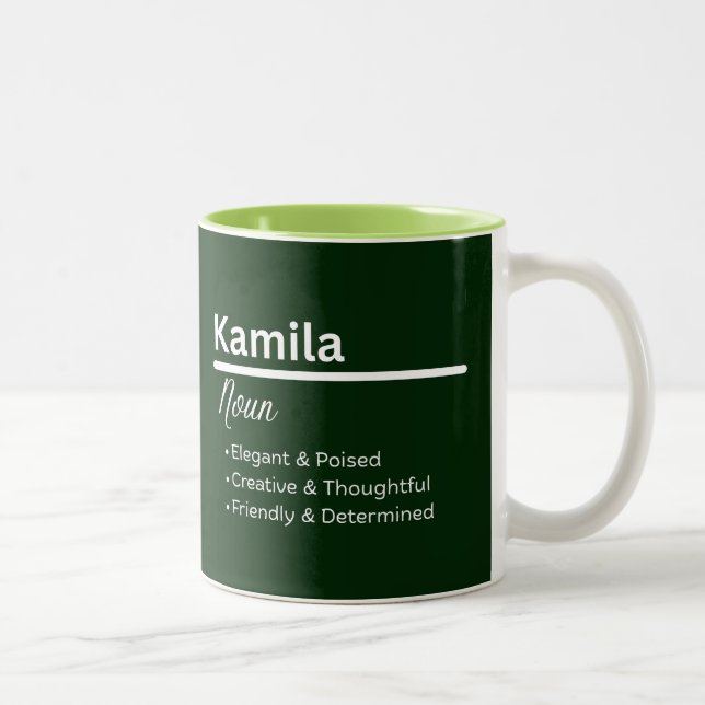 Kamila Personalized Name Coffee Mug (Droit)