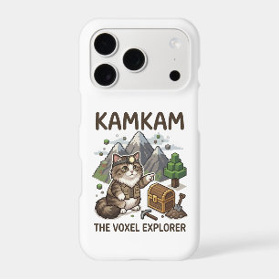 KAMKAM The Voxel Explorer Funny Gamer Cat PixelArt