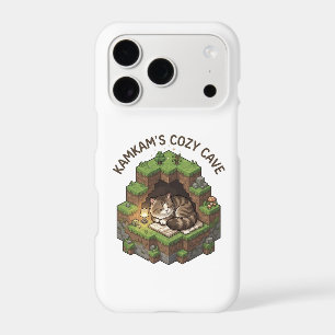 KAMKAM's Cozy Cave Sleeping Voxel Cat Art