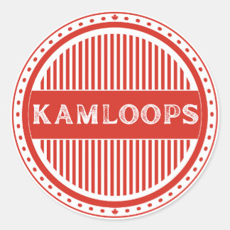 Kamloops City Pride Emblem – Canadian Identity Classic Round Sticker
