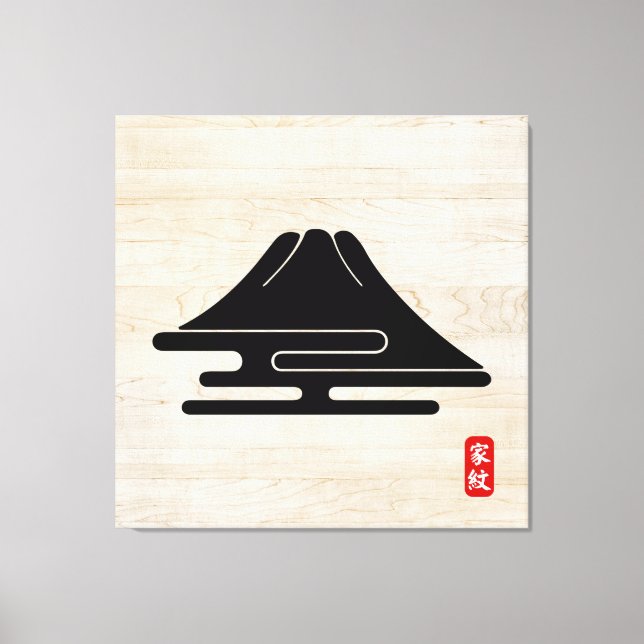 KAMON ( family crest ) Aoki Canvas Print (Front)