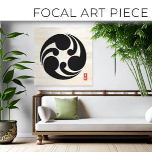 KAMON ( family crest ) Sugihara Canvas Print