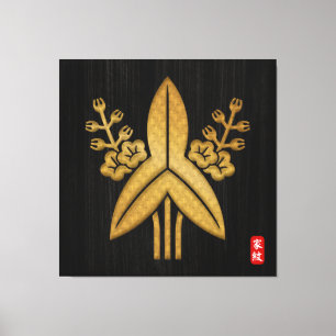 Kamon FUKUSHIMA family crest  canvas print