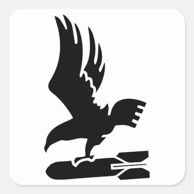 Kampfgeschwader 2 (1./KG 2 ) Insignia Square Sticker (Front)