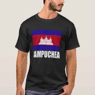 Kampuchea Flag Grunge Vintage Souvenir Cambodia T-Shirt