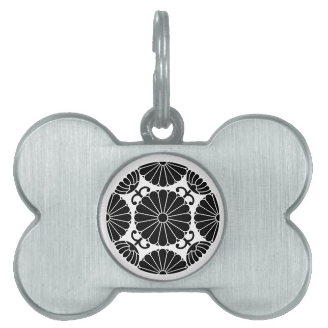 Kan-in chrysanthemum pet name tag (Front)