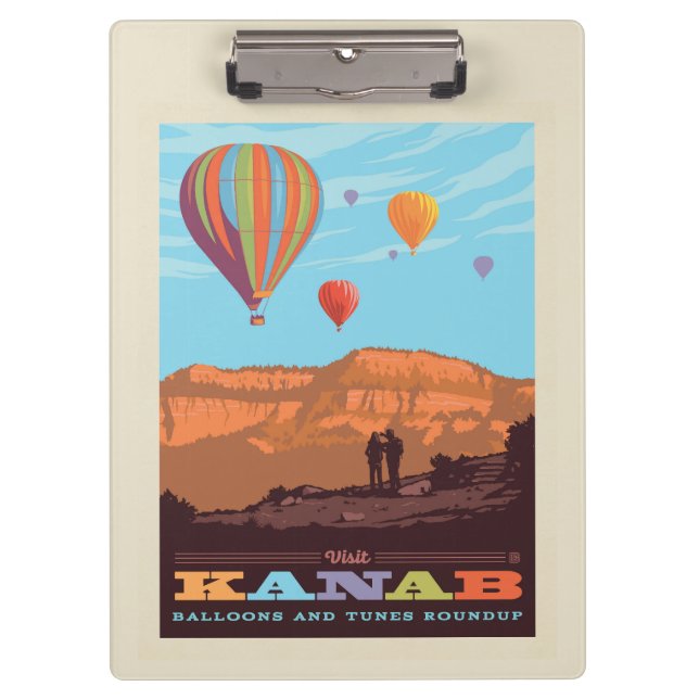 Kanab, Utah | Balloons And Tunes Roundup Clipboard (Front)