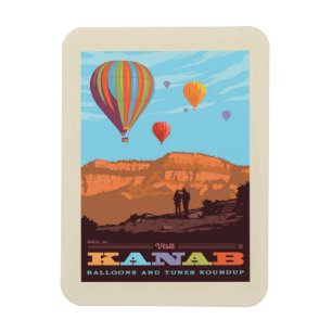 Kanab, Utah   Balloons And Tunes Roundup Magnet