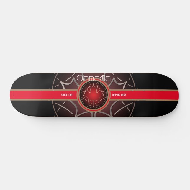 Kanada sedan 1867 airbrush skateboard (Horz)