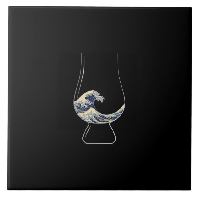 Kanagawa Glencairn Glass Tile (Front)