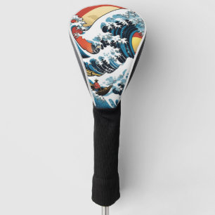 Kanagawa Japanese The great wave Golf Head Cover