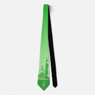 Kanak arrowhead neckline. Green Jade. Tie