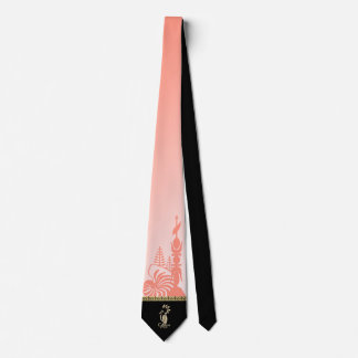 Kanak top hat tie. Salmon. Tie