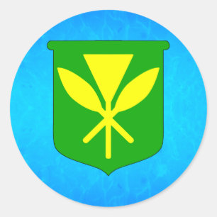 Kanaka Maoli Classic Round Sticker
