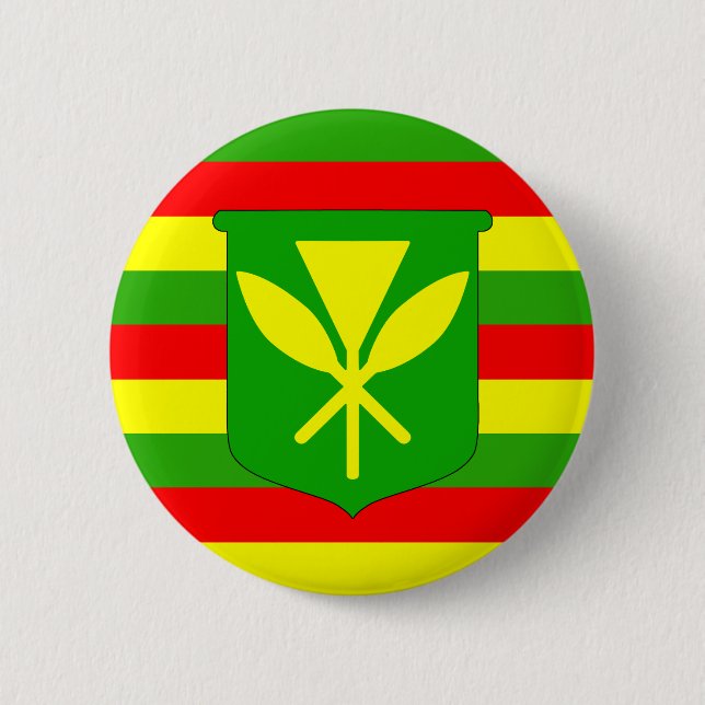 Kanaka Maoli Flag 2 Inch Round Button (Front)