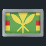 Kanaka Maoli Flag - Hawaiian Independence Flag Belt Buckle<br><div class="desc">Kanaka Maoli Flag - Hawaiian Independence Flag</div>