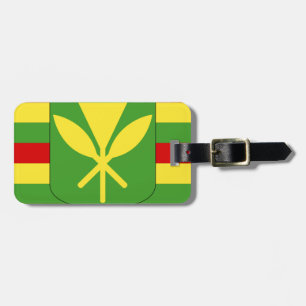 Kanaka Maoli Flag - Hawaiian Independence Flag Luggage Tag