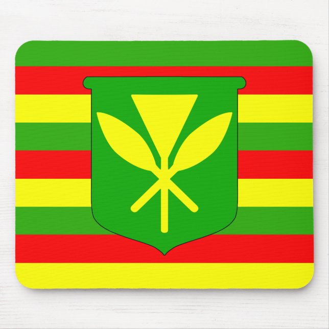 Kanaka Maoli Flag Mouse Pad (Front)