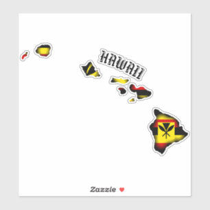 KANAKA MAOLI HAWAII ISLANDS BLK YLW RED