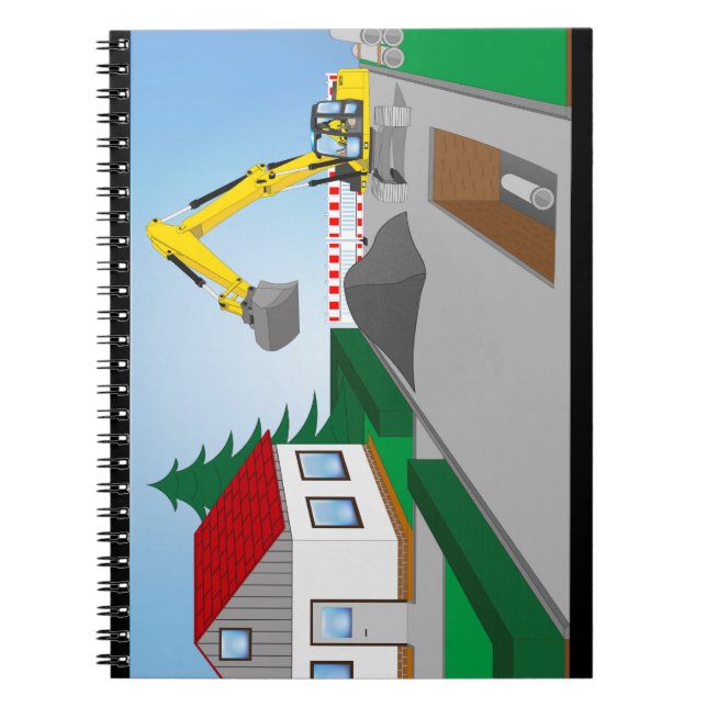 Kanalbaustelle Notebook (Front)