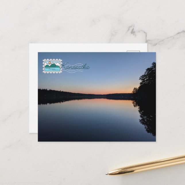 Kanasatka Sunset Stamp postcard (Front/Back In Situ)