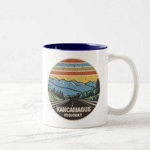 Kancamagus Highway New Hampshire Mountains Two-Tone Coffee Mug