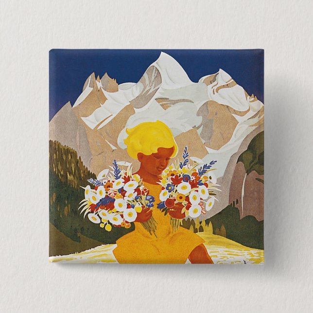 Kandersteg 2 Inch Square Button (Front)