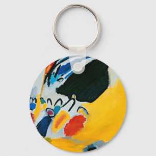 Kandinski Impression III Concert Abstract Painting Keychain