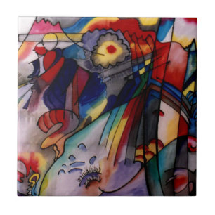 Kandinsky 1913 Abstract Painting Tile