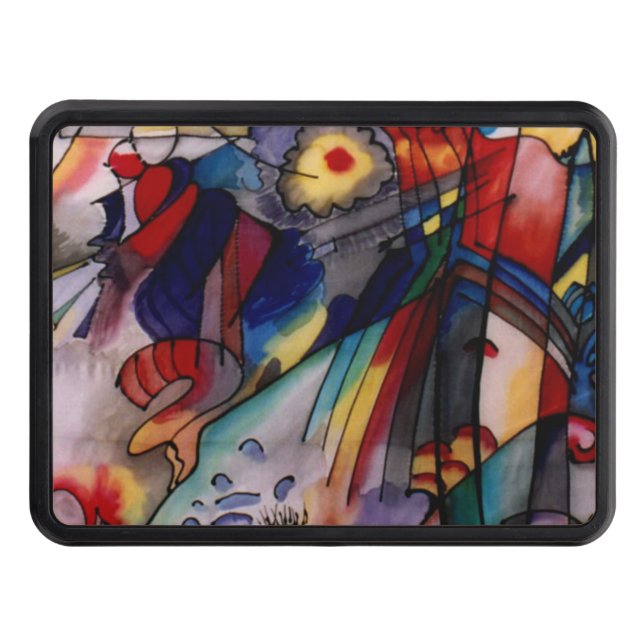 Kandinsky 1913 Abstract Painting Trailer Hitch Cover (Front)