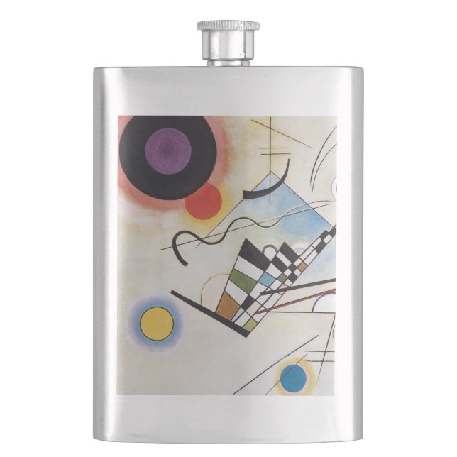 Kandinsky 1923/composition viii/pixdezines hip flask (Front)