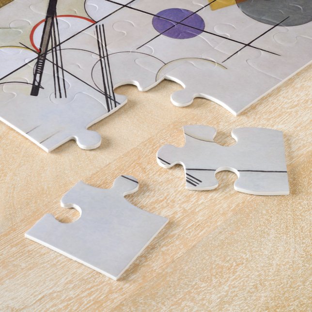 Kandinsky 1923/composition viii/pixdezines jigsaw puzzle (Side)