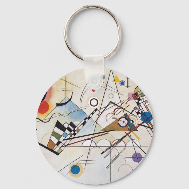 Kandinsky 1923/composition viii/pixdezines keychain (Front)