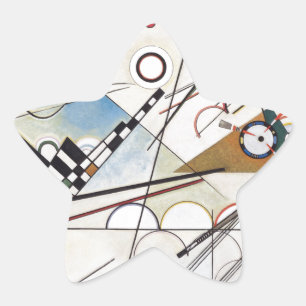 Kandinsky 1923/composition viii/pixdezines star sticker