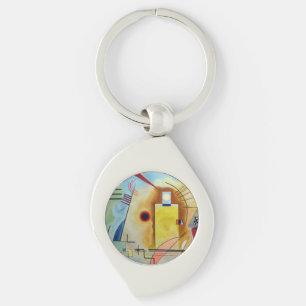 Kandinsky 1925/yellow/red/blue/pixdezines keychain