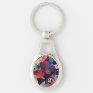 Kandinsky 1925/yellow/red/blue/pixdezines keychain