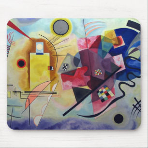 Kandinsky 1925/yellow/red/blue/pixdezines mouse pad