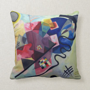 Kandinsky 1925/yellow/red/blue/pixdezines throw pillow